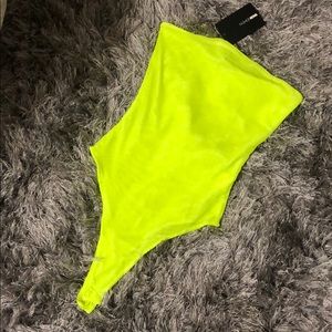tube bodysuit LIME color
